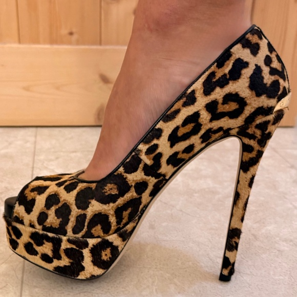 Michael kors leopard cheetah calf hair stilettos - Picture 1 of 5